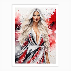 Woman In A Dress Art Print