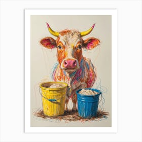 Cow Canvas Print Art Print