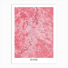 Rome Pink Purple Art Print