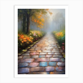 Cobblestone Path Art Print