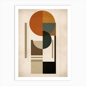 Boho Brilliance; Mid Century Radiant Hues Art Print