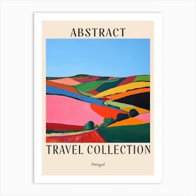 Abstract Travel Collection Poster Portugal 1 Art Print