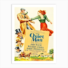 The Quiet Man, Romantic Comedy Drama, John Wayne, Movie Poster Art Print