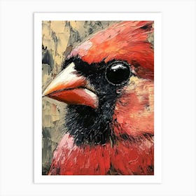 Cardinal In The Woods 3 Art Print