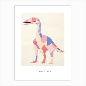 Nursery Dinosaur Art Deinonychus 1 Poster Art Print