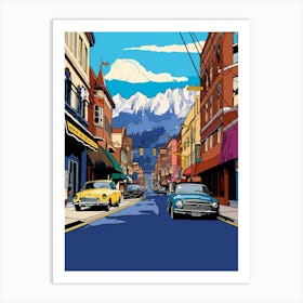 Leavenworth Retro Pop Art 3 Art Print