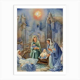 Nativity Scene 8 Art Print