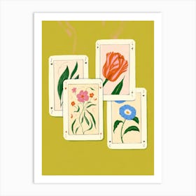 Botanical Cards Art Print