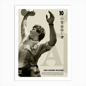 Diego Maradona Art Print