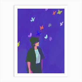 Butterfly In The Sky Art Print