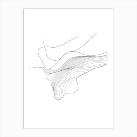 Abstract Line Drawing 6 Art Print