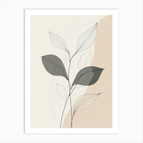 Abstract Leaves 10 Art Print