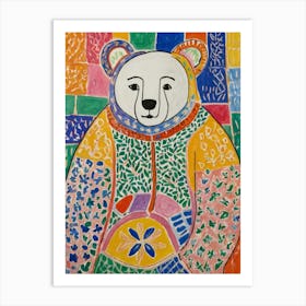 Bear Style Henri Matisse Art Print