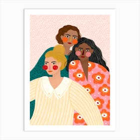 Three Women 1 Art Print