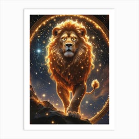 Zodiac Lion Poster