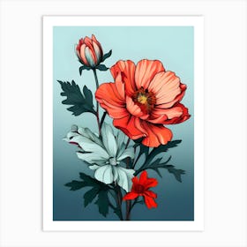 Flowers In A Vase 58 Art Print