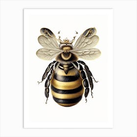 Queen Bee 2 Vintage Art Print