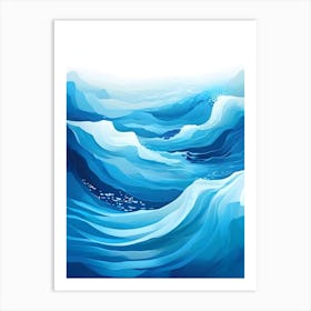 Ocean Background Art Print