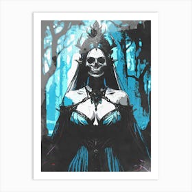 Scary Of Queen Art Print