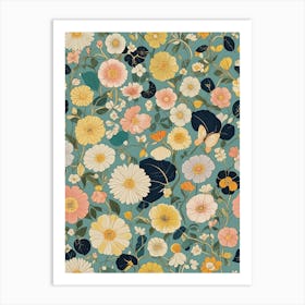 Floral Confetti Art Print