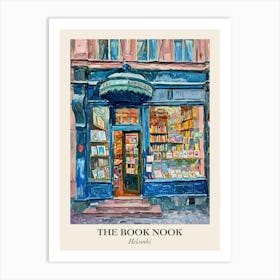 Helsinki Book Nook Bookshop 2 Poster Art Print