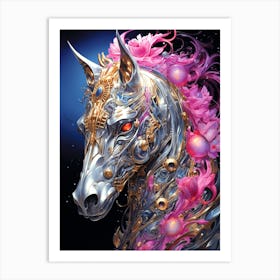 Futuristic Horse 2 Art Print