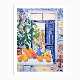 Matisse Inspired Fauvism Italian Kitchen Poster Art Print
