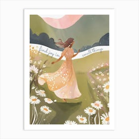 I Will Walk With You Illustration Art Print