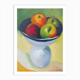 Rose Apple Bowl Of fruit Art Print