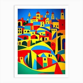 Colorful Village Art Print