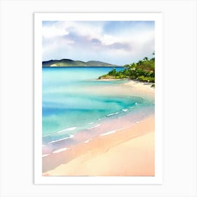 Cane Garden Bay 2, British Virgin Islands Watercolour Art Print