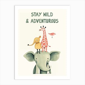 Little Friends Kid's Room Art Print