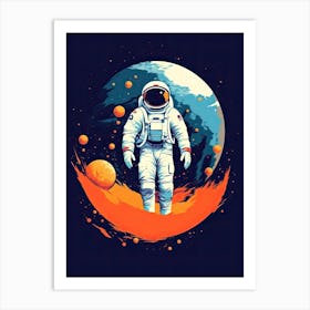 Journey into Infinity: Astronaut's Flight Art Print
