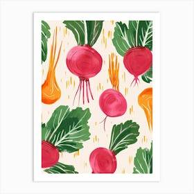 Beets Summer Illustration 4 Art Print