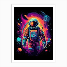 Astronaut In Space 20 Art Print