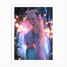 Elf Girl Art Print