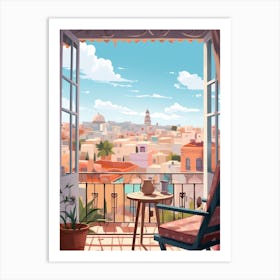 Casablanca Morocco 2 Illustration Art Print