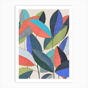 Ficus Leaves Art Print