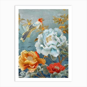 Chinese Flower Painting Art Print