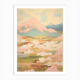 Mount Aso In Kumamoto Japanese Landscape 2 Art Print