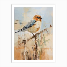 Bird Painting Barn Swallow 3 Art Print