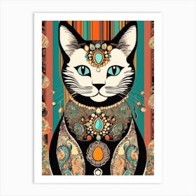 Queen Cat Art Print