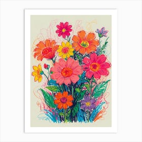 Flowers In A Vase 7 Art Print