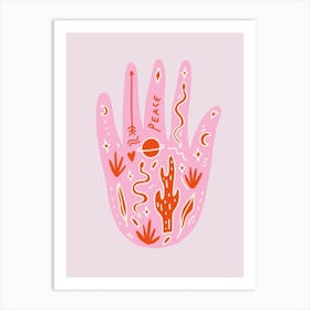 Pink Peace Art Print