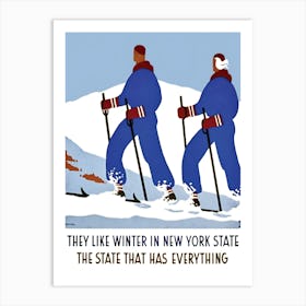 Winter In New York State Art Print