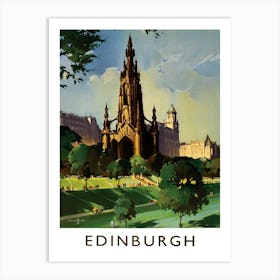 Edinburgh Cathedral, England Art Print