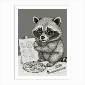 Raccoon 8 Art Print