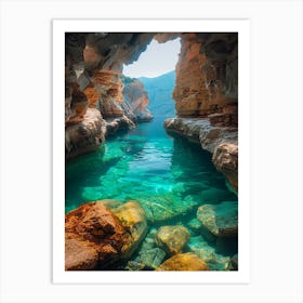 Cave In Greece 3 Art Print