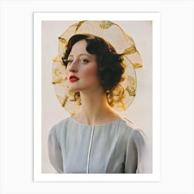 Andrea Riseborough Retro Collage Movies Art Print