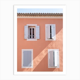 Colorful French Building Art Print